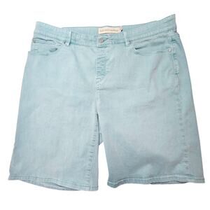 Soft Surroundings Ultimate Pull On Relaxed Denim Shorts Plus Size 1X